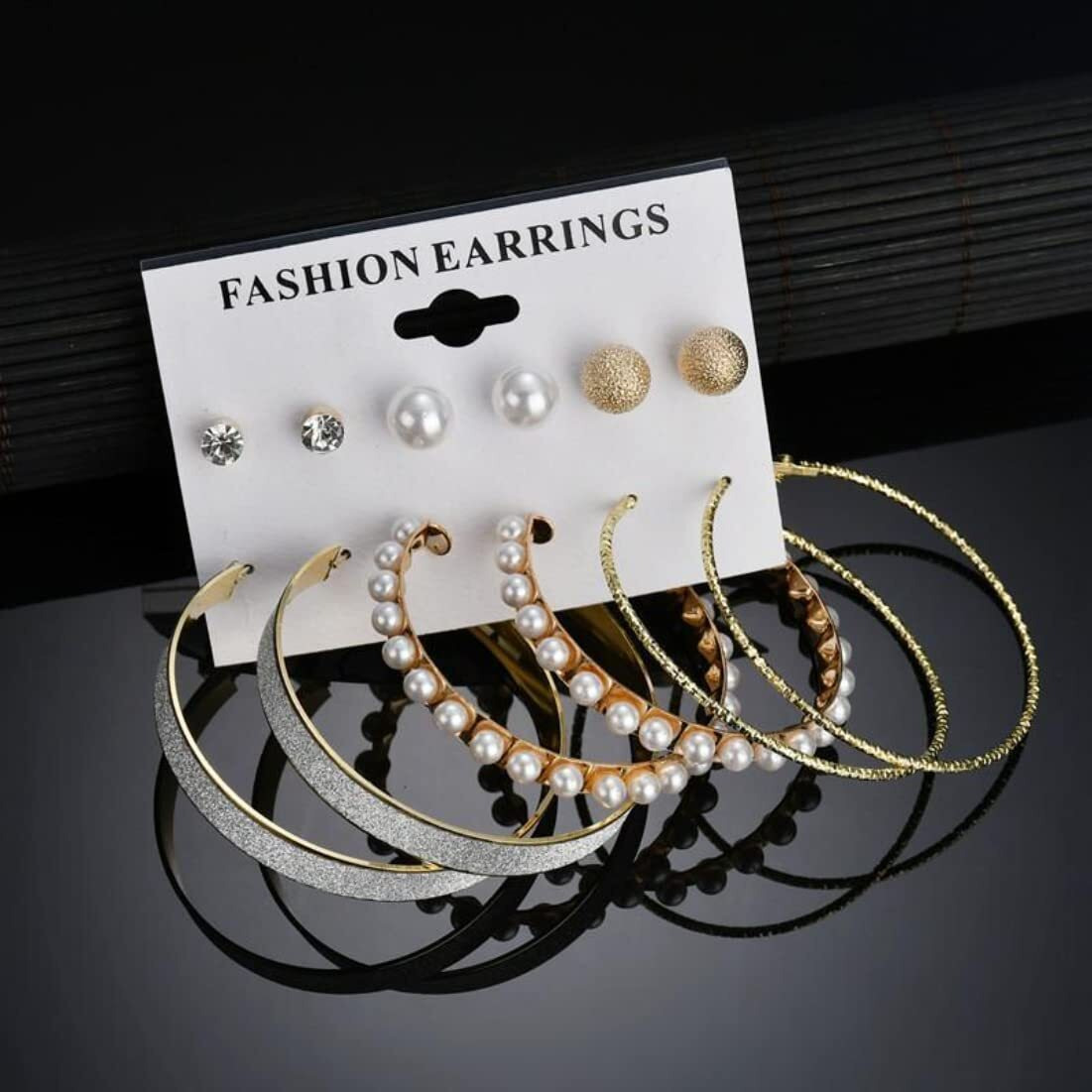 YouBella Fashion Jewellery Gold Plated Ear rings Combo of Earrings for Girls and Women (Style 5)