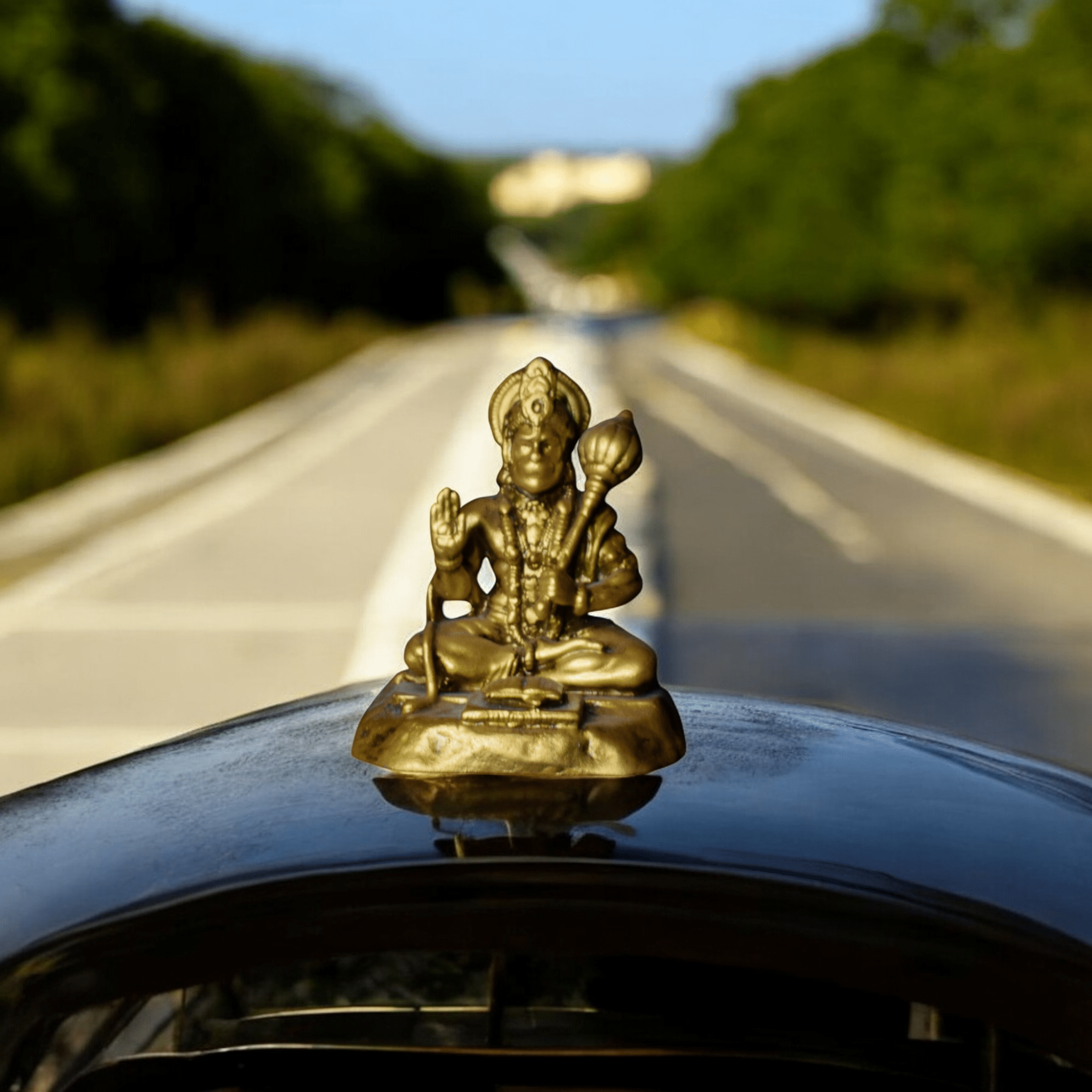 Hanuman ji Reading Ramayan - Car dashboard