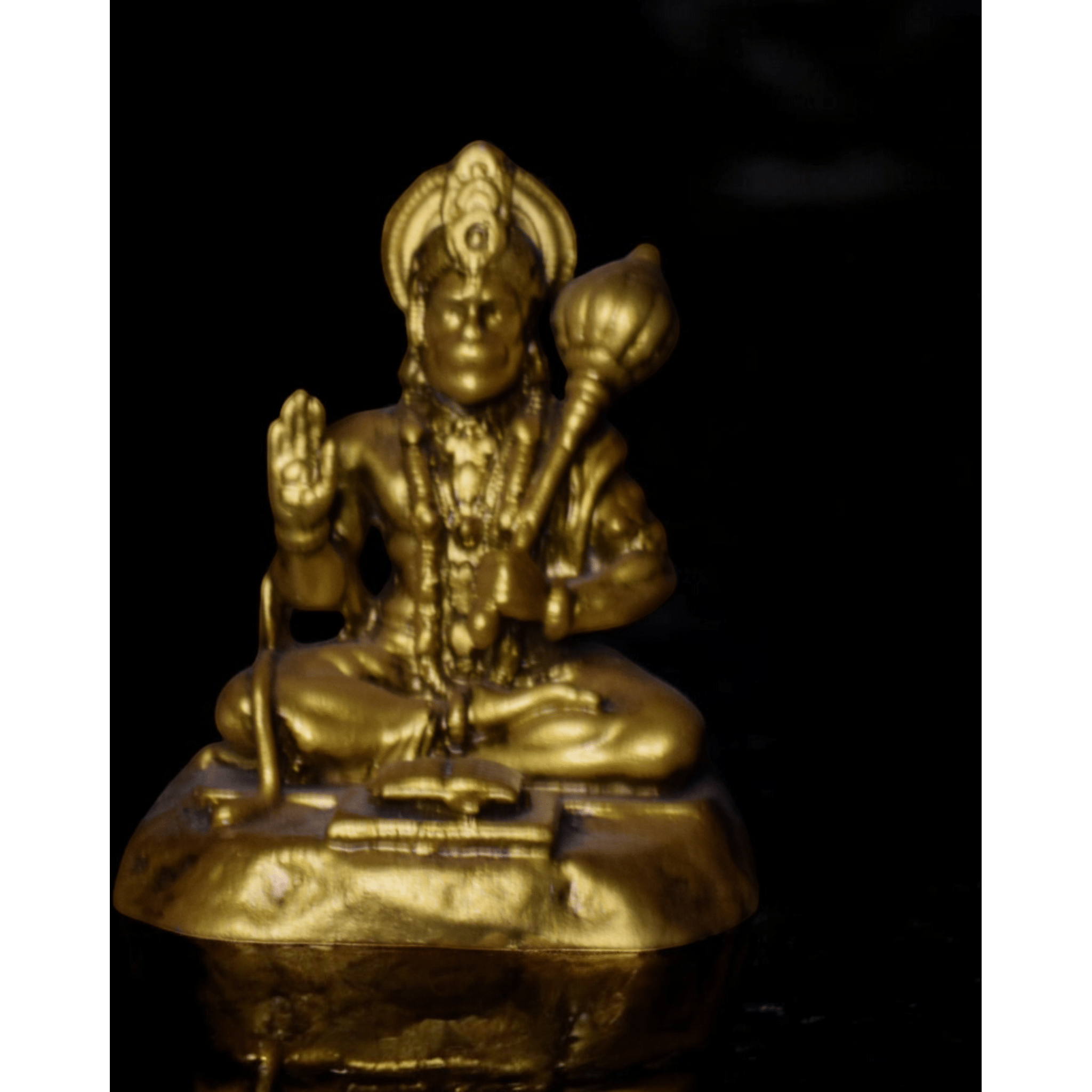 Hanuman ji Reading Ramayan - Car dashboard