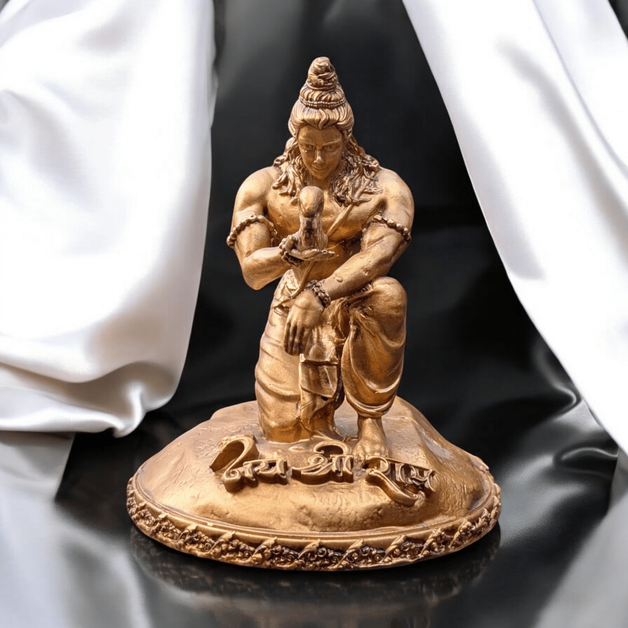 The Divine Touch Shri Ram and the Squirrel's Devotion Murti for Office Decor