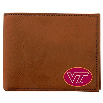 NCAA Virginia Tech Hokies Classic Football Wallet, One Size, Brown