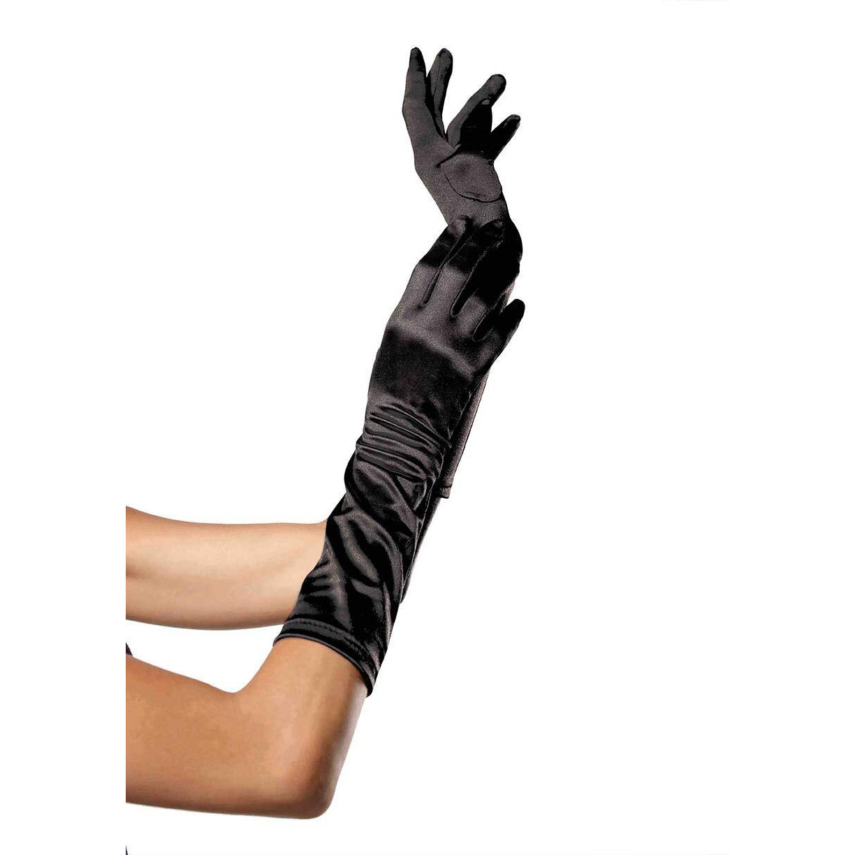 Leg Avenue Women's Satin Elbow Length Gloves, One Size