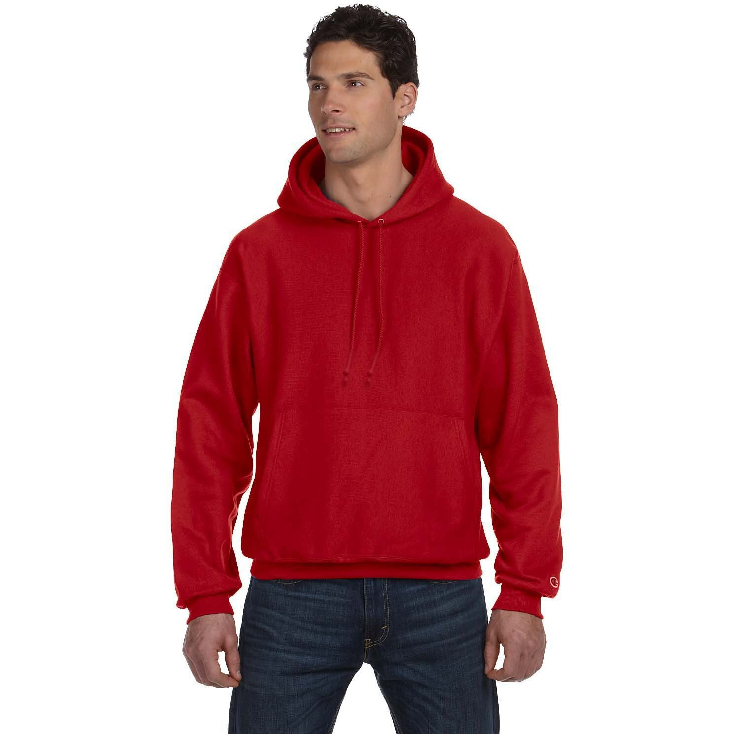 Champion Men's Men' Reverse Weave Fleece Pullover Hoodie, Canyon, Medium