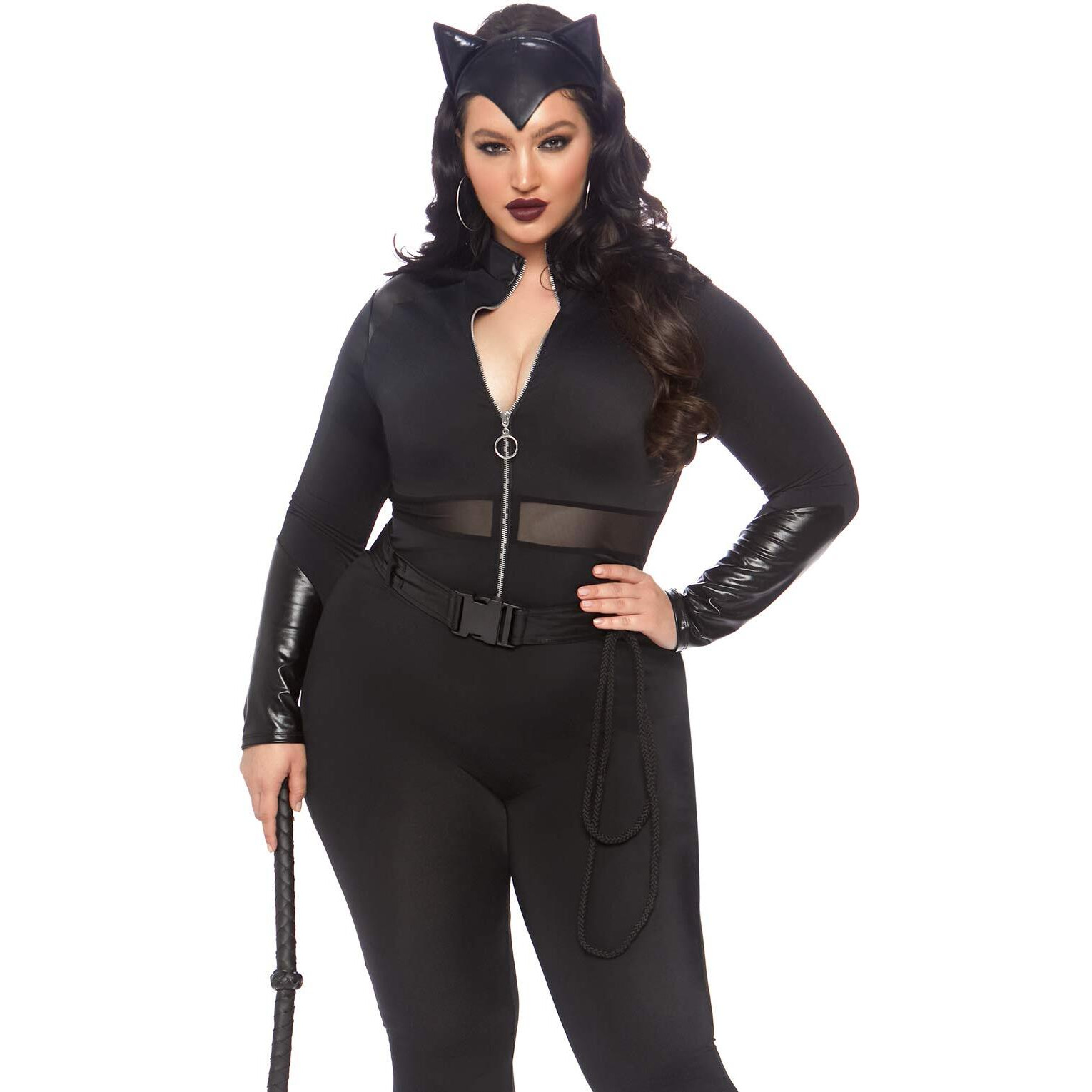 Leg Avenue womens 3 Pc Sultry Supervillain Adult Sized Costumes, Black, 3X 4X US