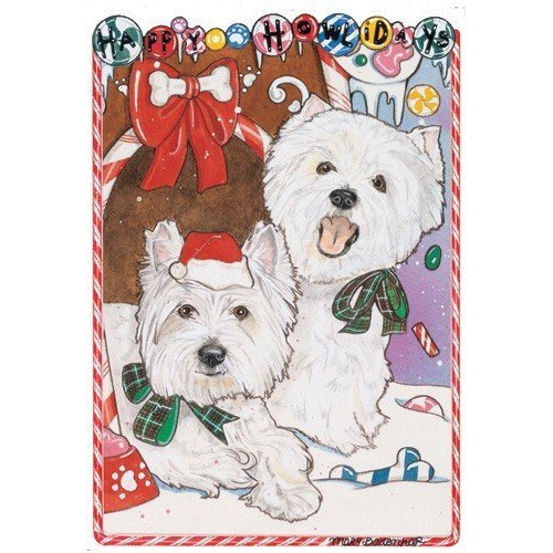 Pipsqueak Productions C926 Holiday Boxed Cards- West Highland Terriers