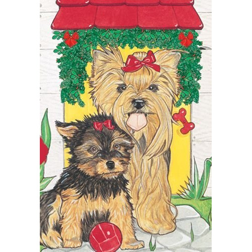 Pipsqueak Productions C483 Yorkshire Terriers Holiday Boxed Cards