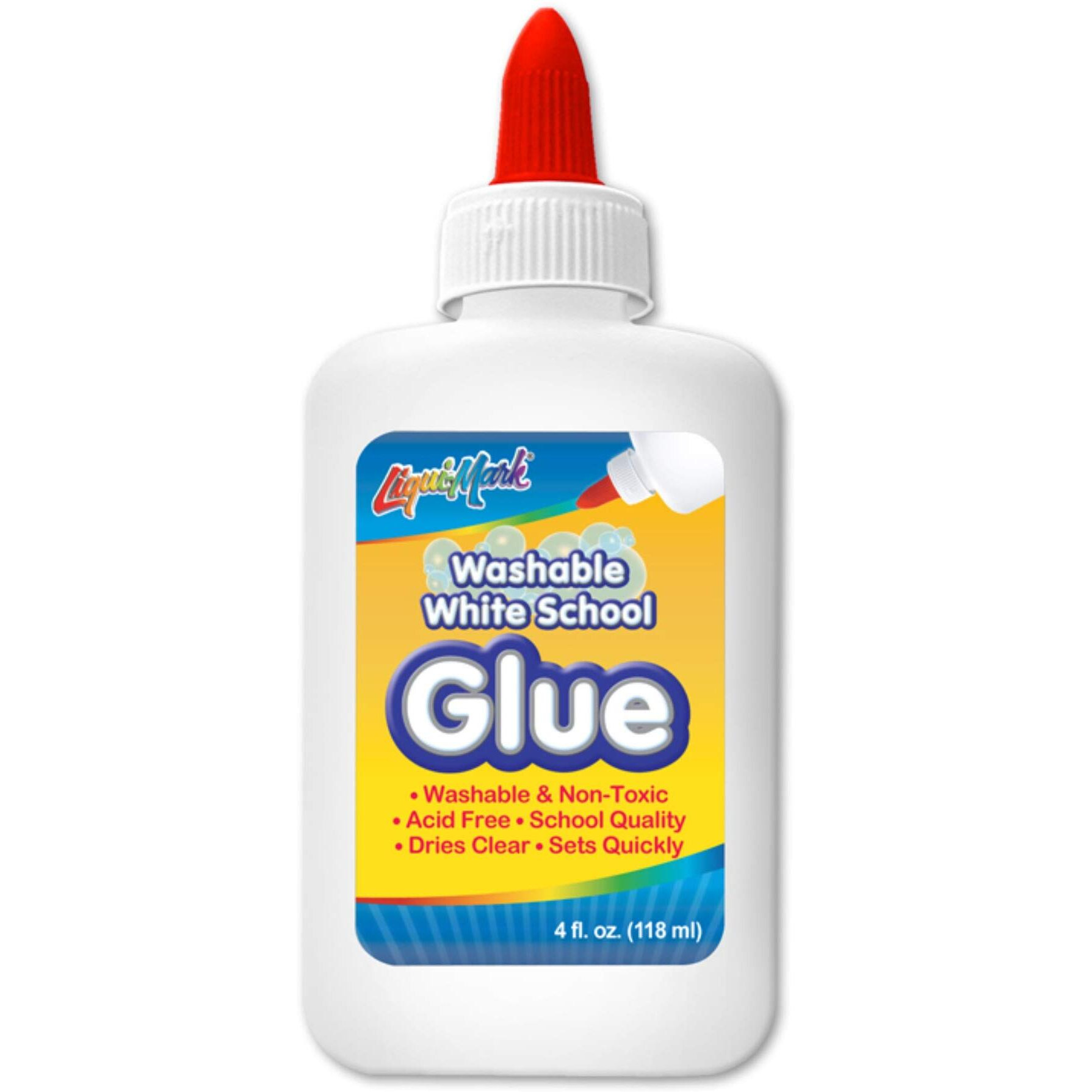 4 oz Washable White Glue - Squeeze Bottle