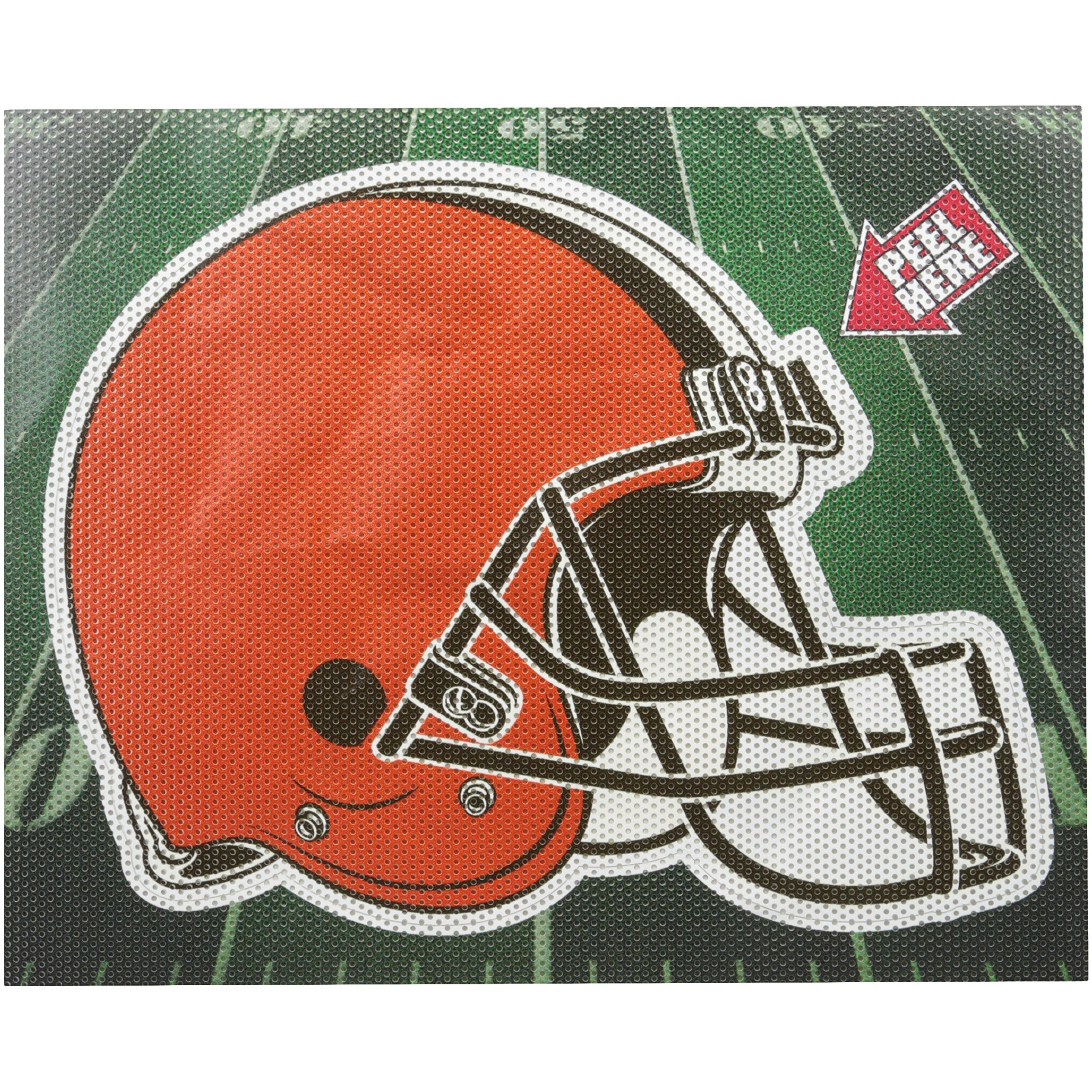 NFL Cleveland Browns Diecut Window Film, Orange