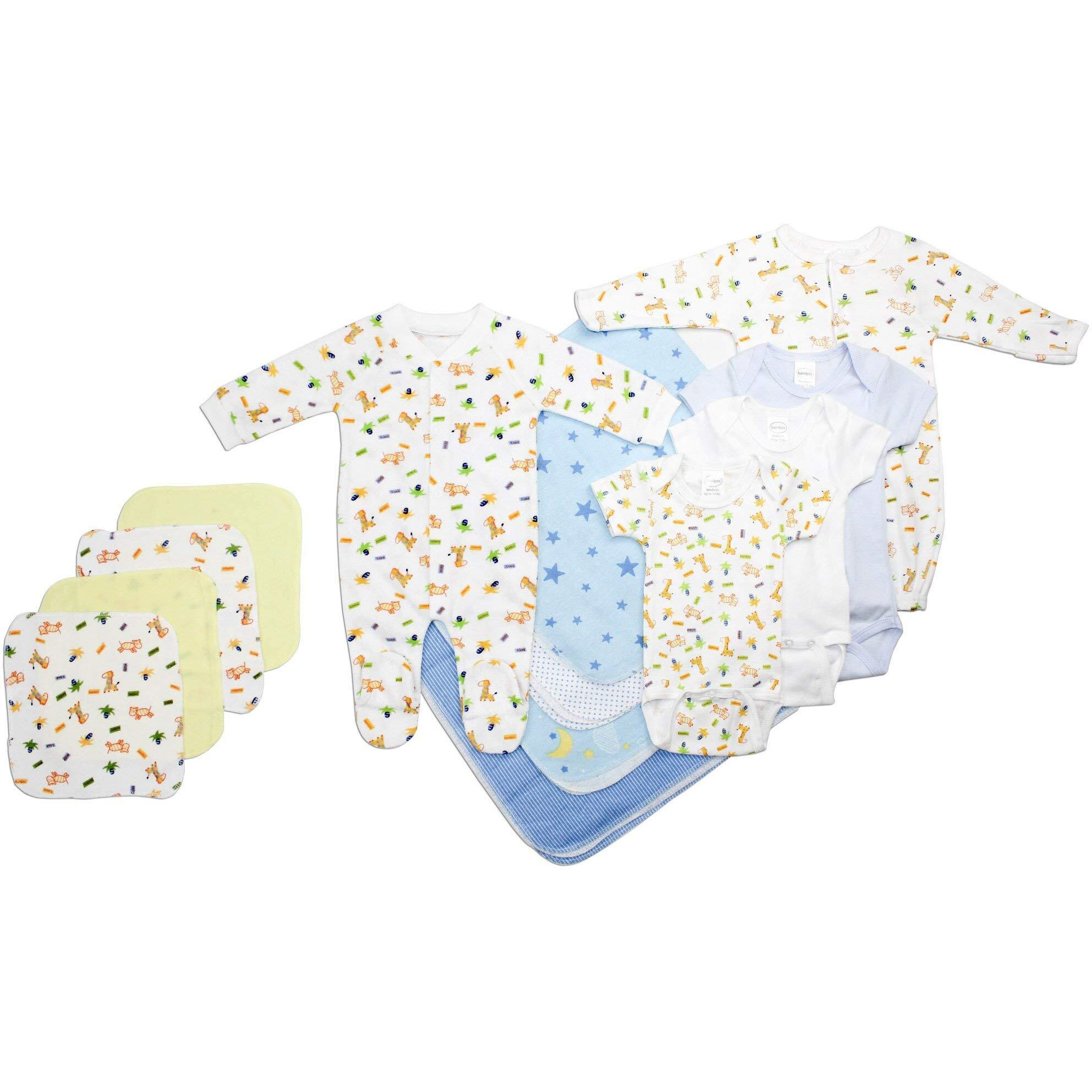 bambini Newborn Baby Boy 14 Pc Layette Set - Made In USA