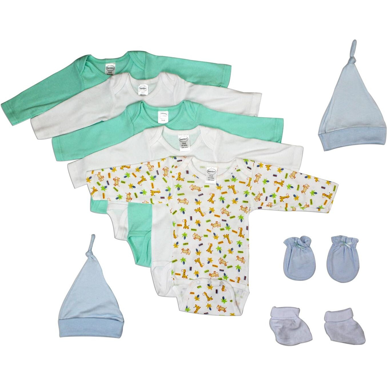 Bambini Newborn Baby Boys 9 Pc Layette Set