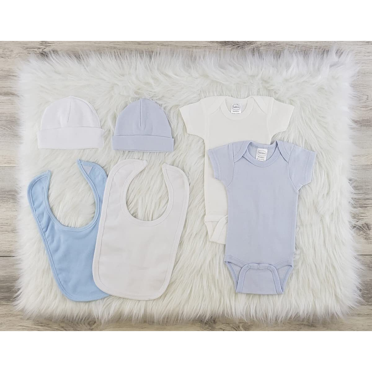 Bambini 6 Pc Layette Baby Clothes Set - Newborn