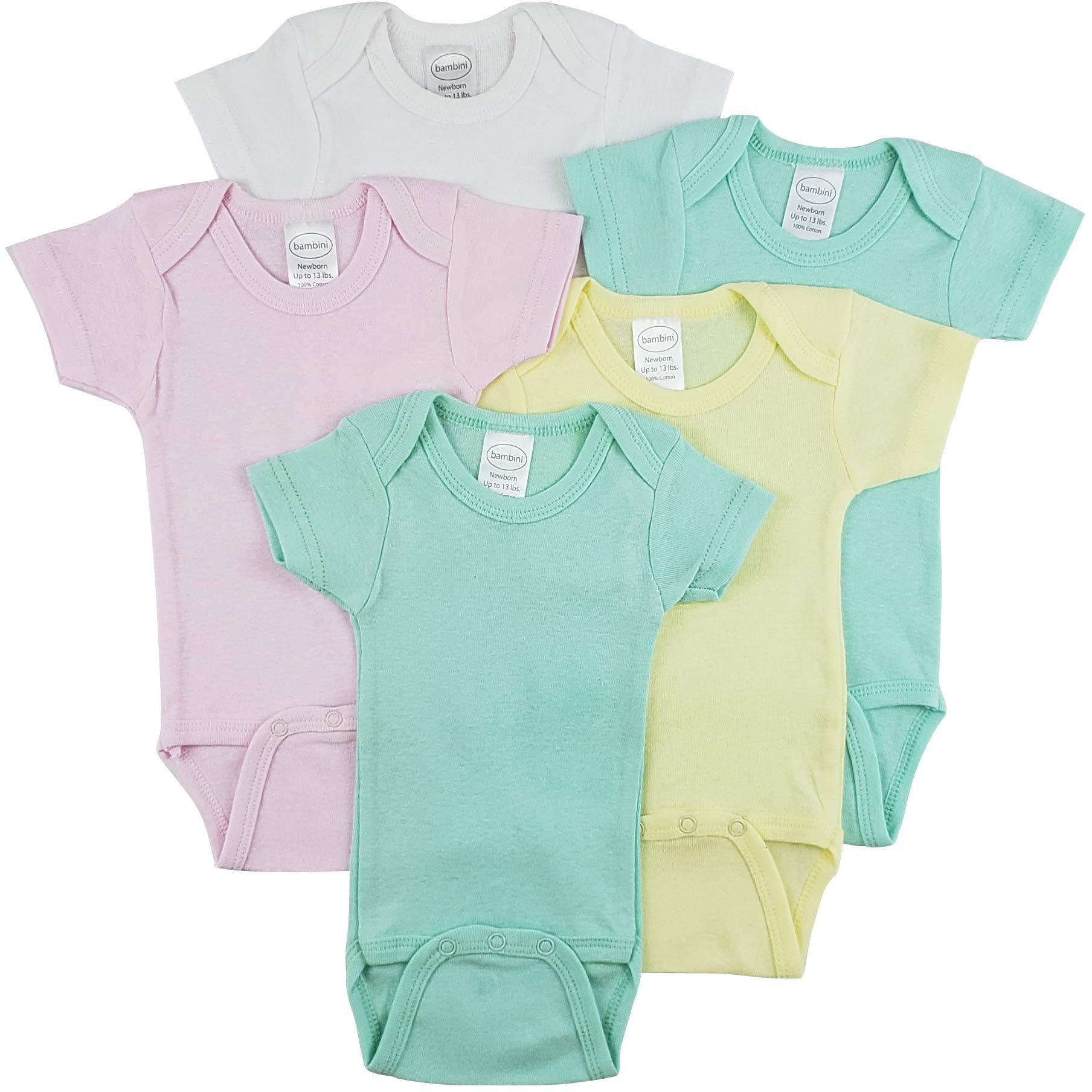 Bambini Short Sleeve One Piece 5 Pack