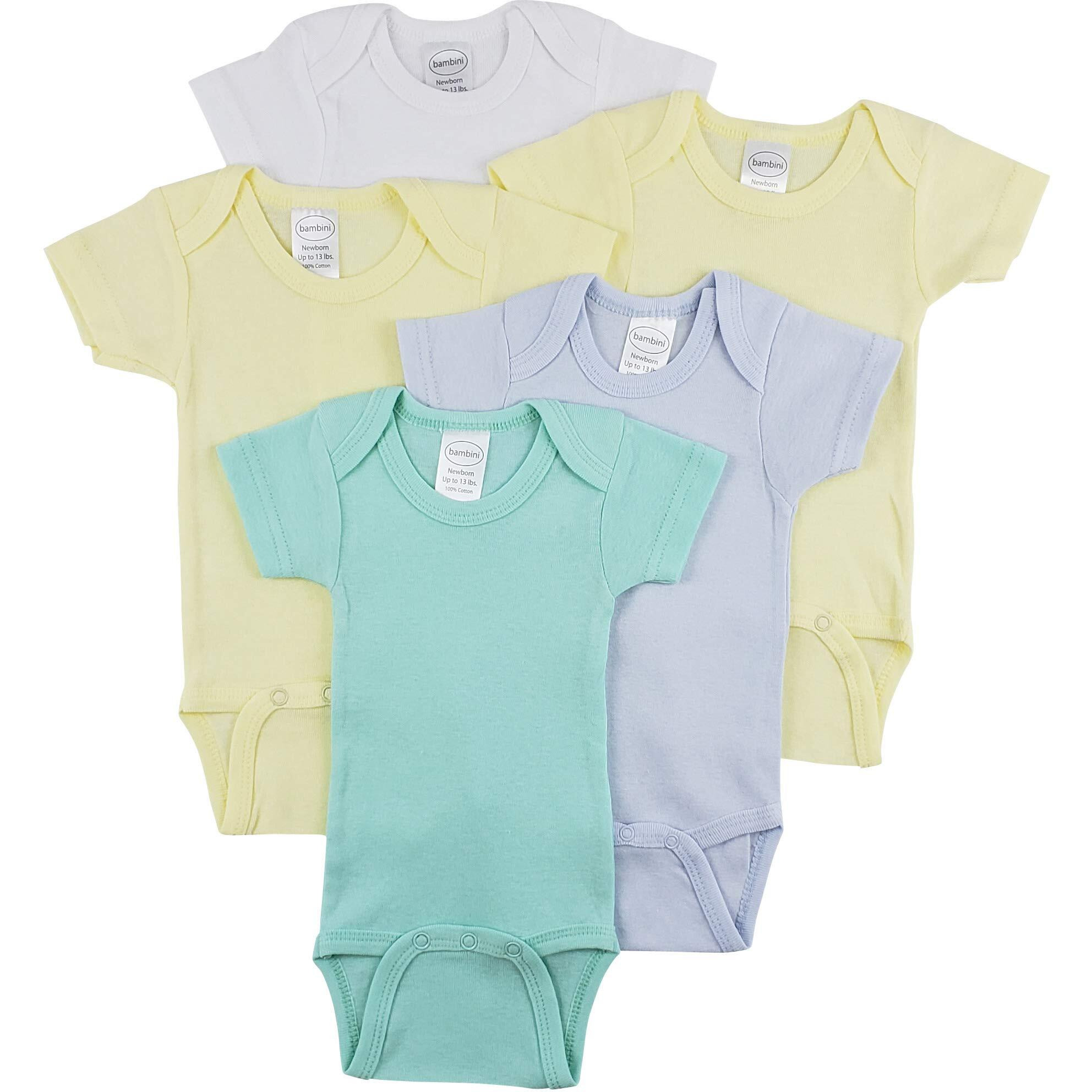 Bambini Short Sleeve One Piece 5 Pack