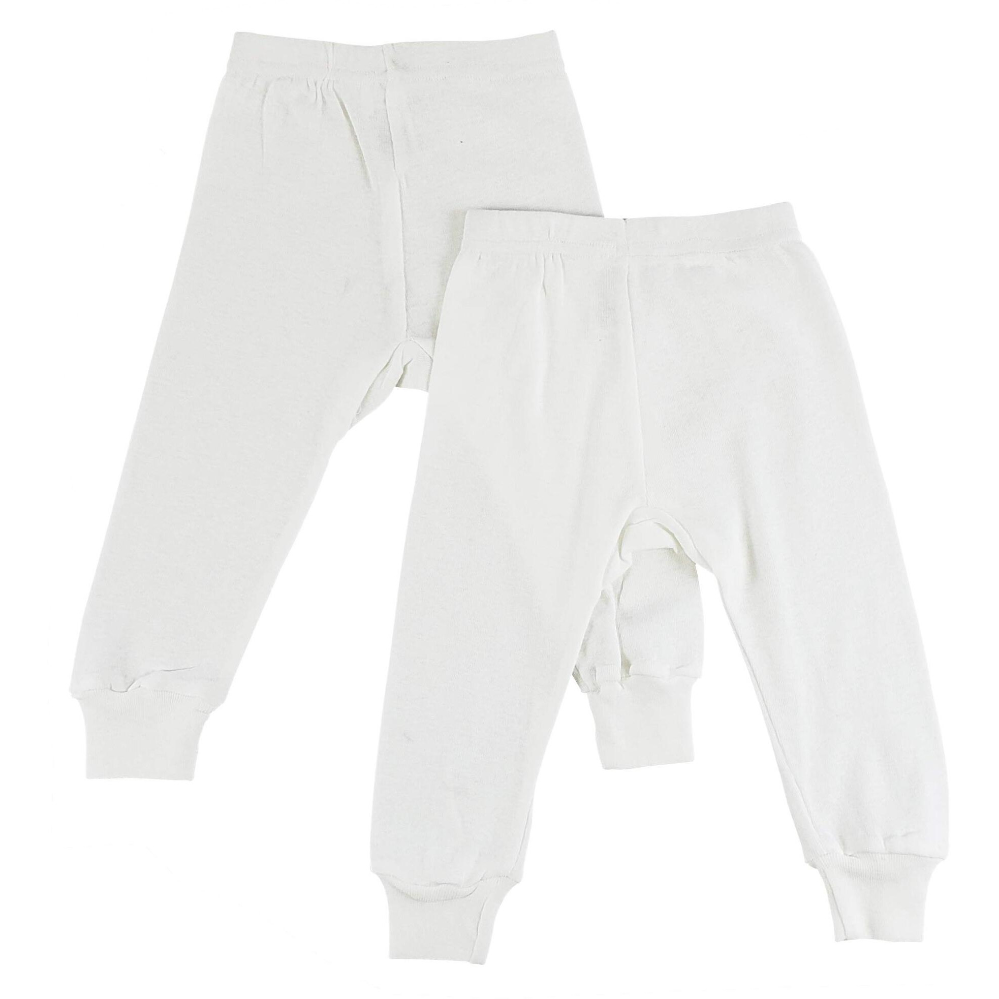 bambini White Long Pants - 2 Pack