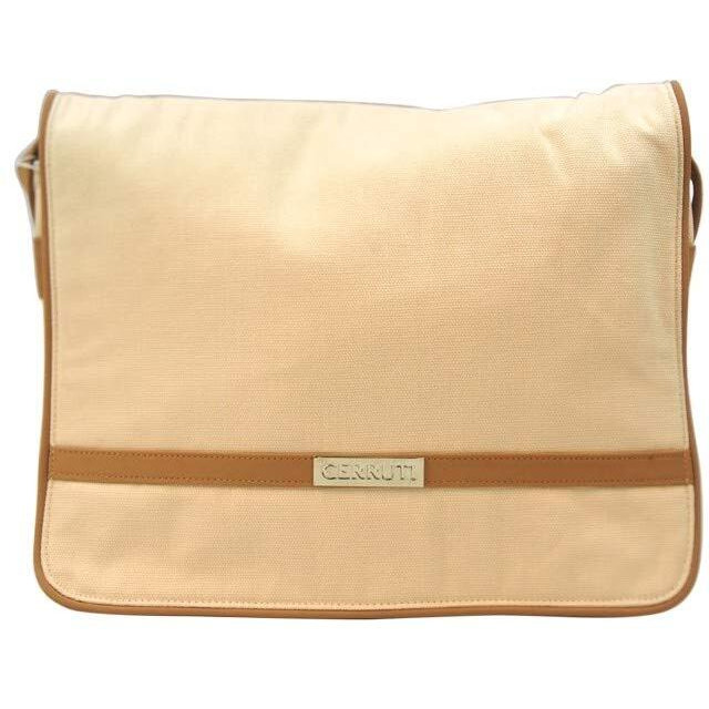 Nino Cerruti 'Cerruti' Cream Canvas Handbag