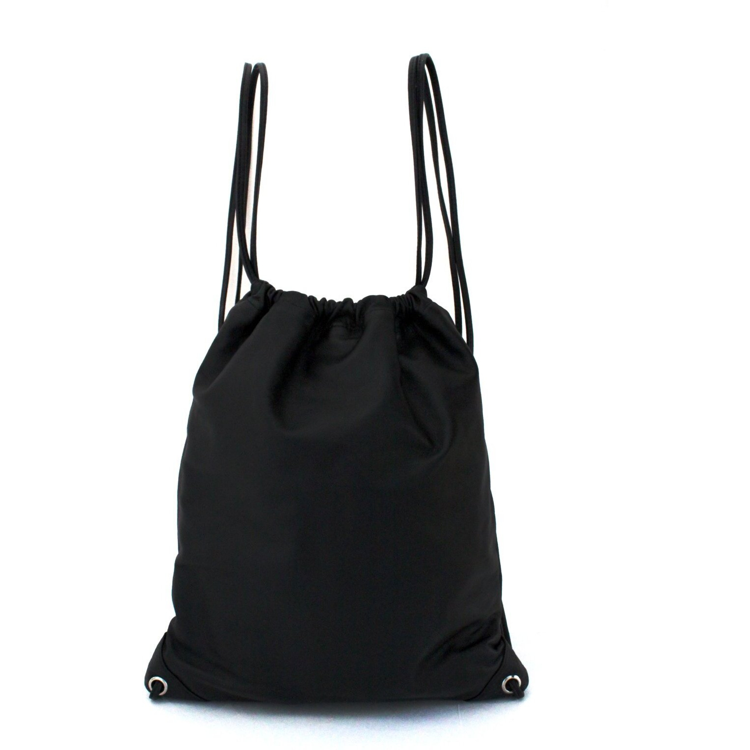 Leather Drawstring Backpack