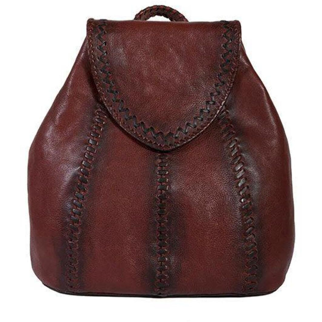 Scully Women's Whip Stitch Leather Backpack - 759-35-23 One Size