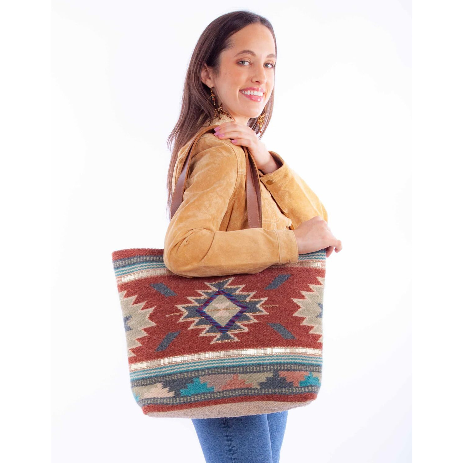 Scully Women's Woven Tote - B313 One Size