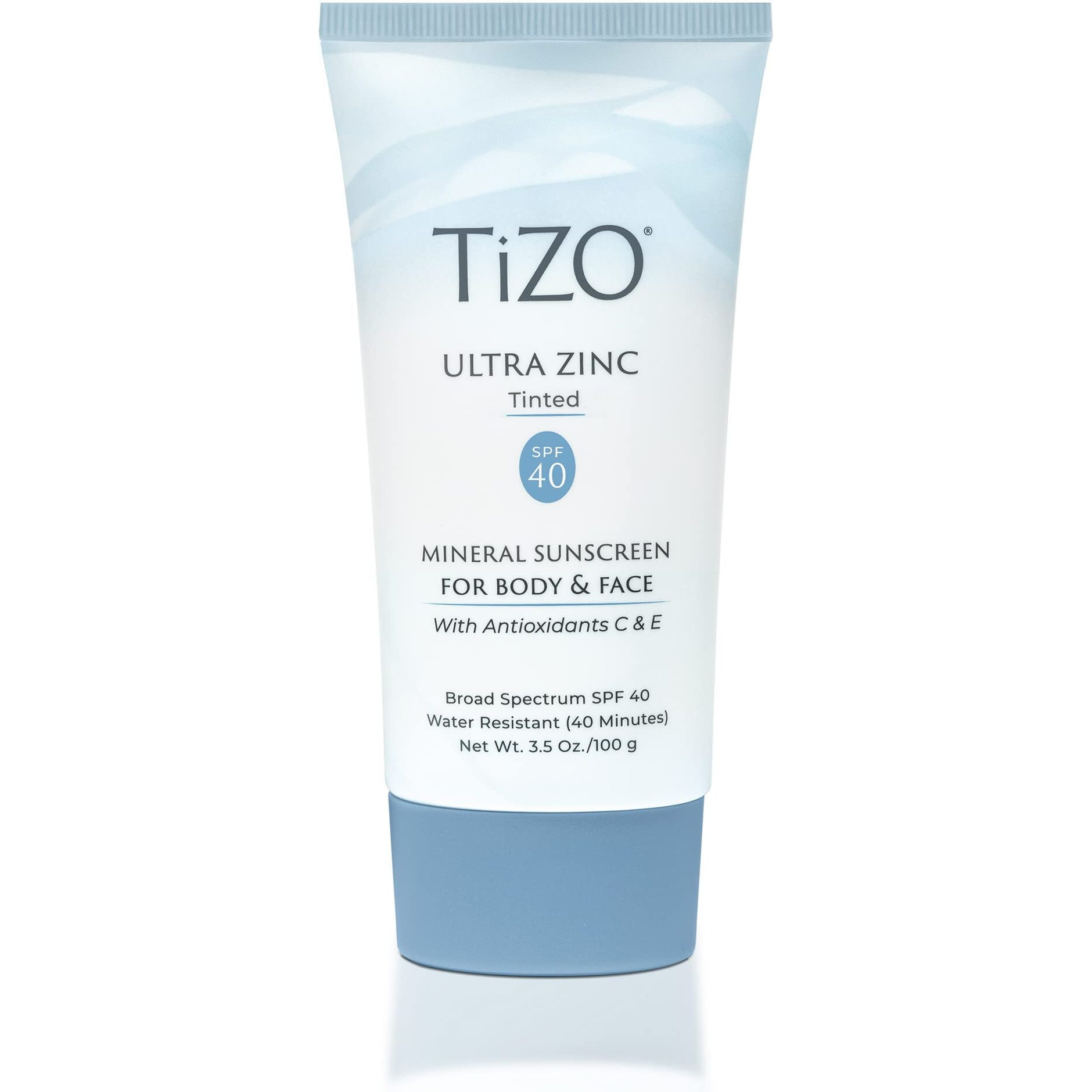 TIZO Ultra Zinc Body Face Sunscreen Tinted SPF 40, 3.5 oz