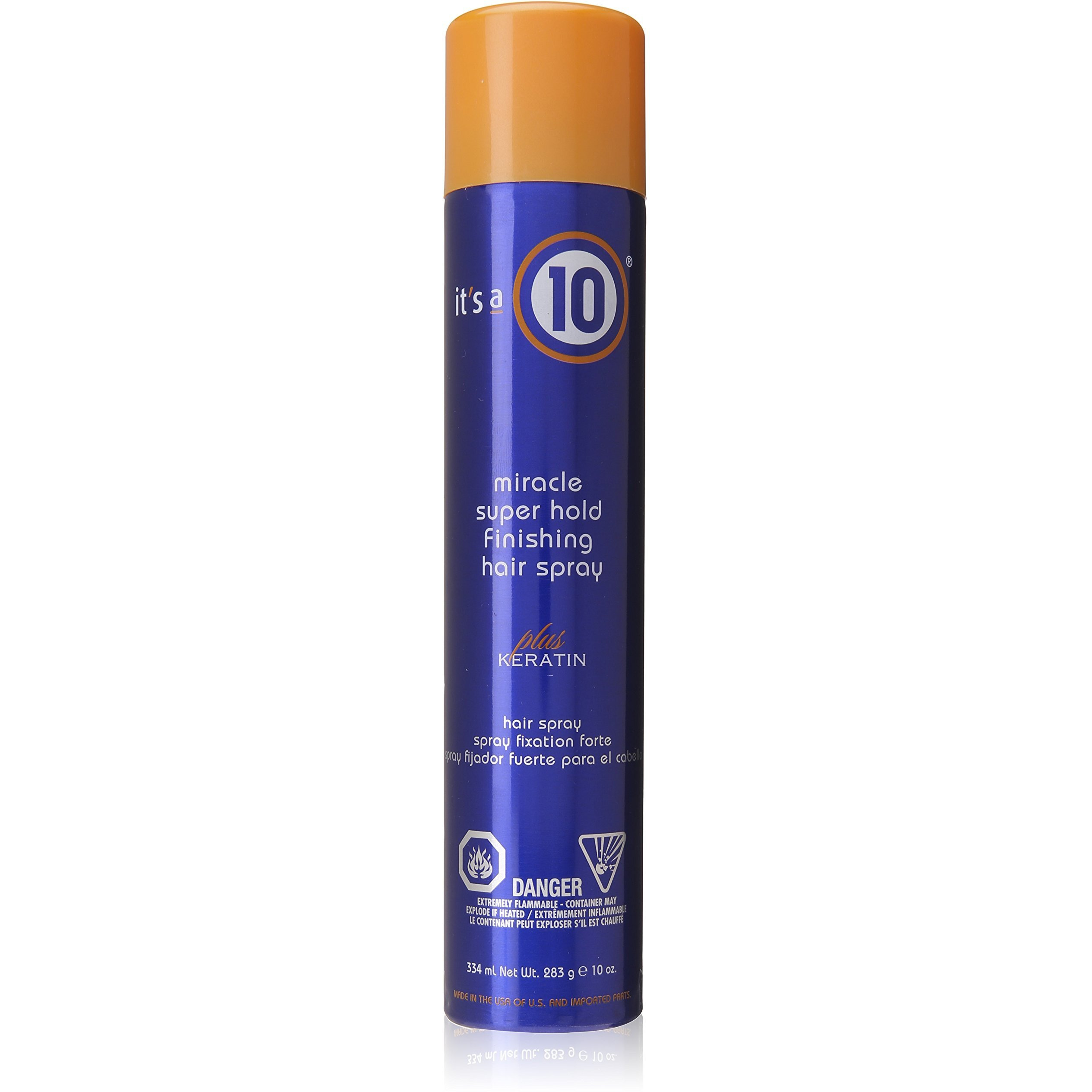 It's a 10 Miracle Super Hold Finishing Hair Spray Plus Keratin, 10 Ounce