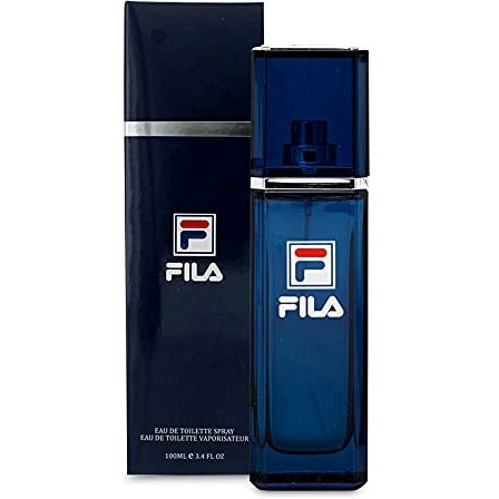 FILA Eau de Toilette for Men - Cool, Clean, Refreshing - A Classic Cologne For Men - Extra Strength, Long Lasting Scent Payoff - Trendy, Rectangular, Streamlined, Portable Bottle Design - 3.4 oz