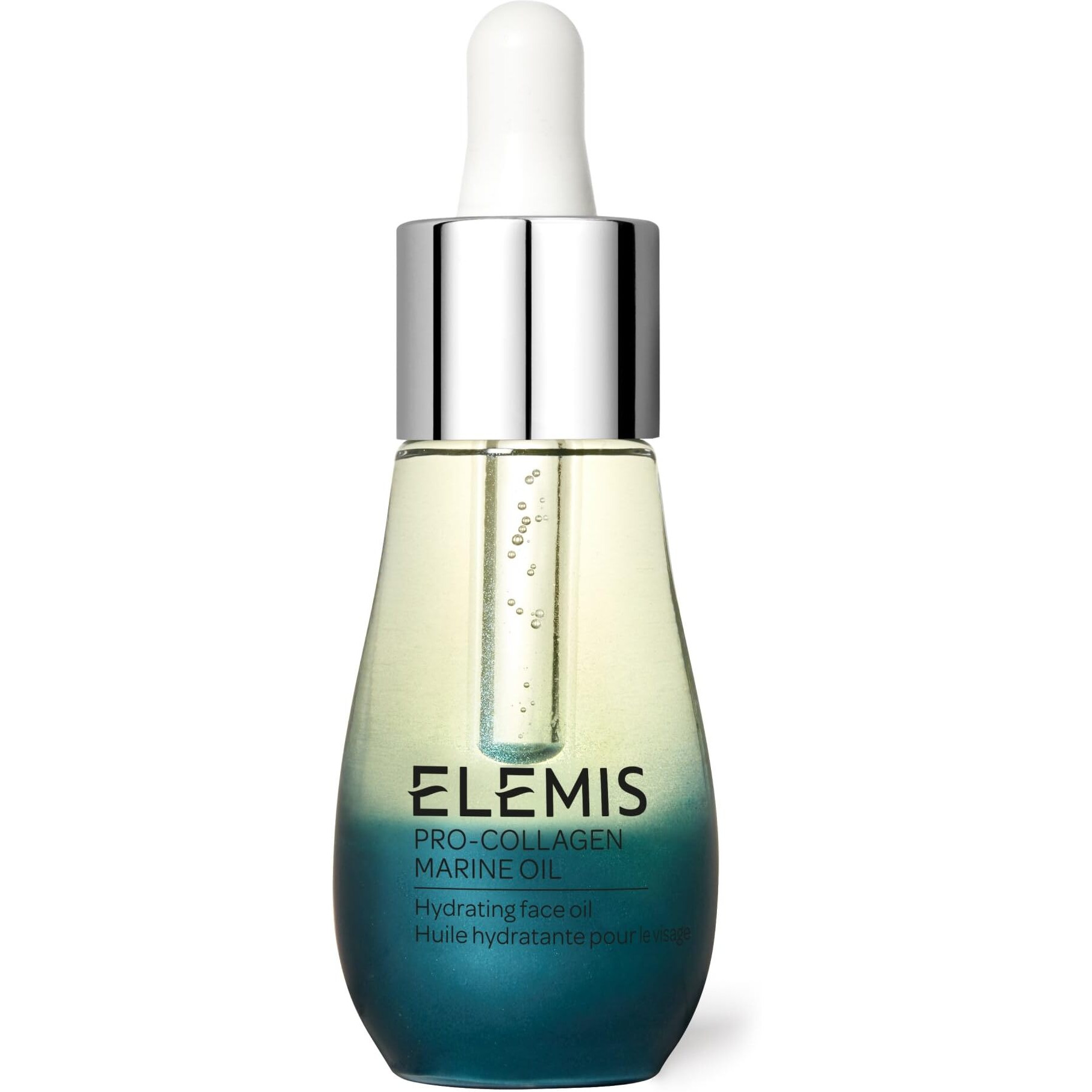 ELEMIS Pro-Collagen Marine Oil, 15ml  Ultra-Lightweight Anti-Wrinkle Daily Face Oil Moisturizer, Deeply Moisturize, Nourish & Hydrate for Youthful Look, Fine Lines and Wrinkles Treatment