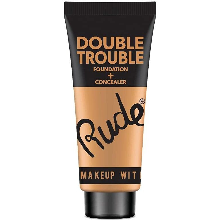 Rude - Double Trouble Foundation + Concealer - Tan