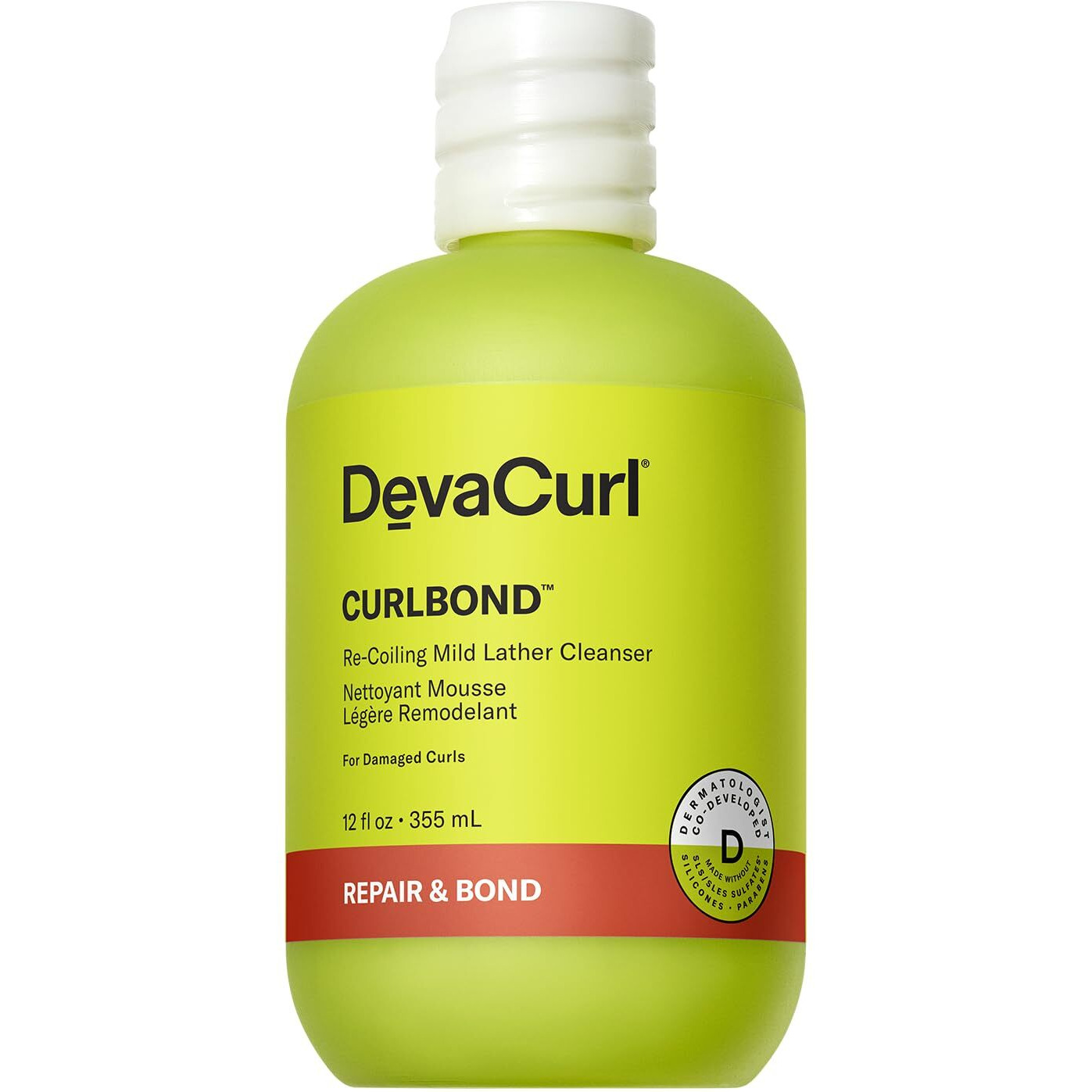 DevaCurl CurlBond Re-Coiling Mild Lather Cleanser, Cozy Getaway, 12 fl. oz.