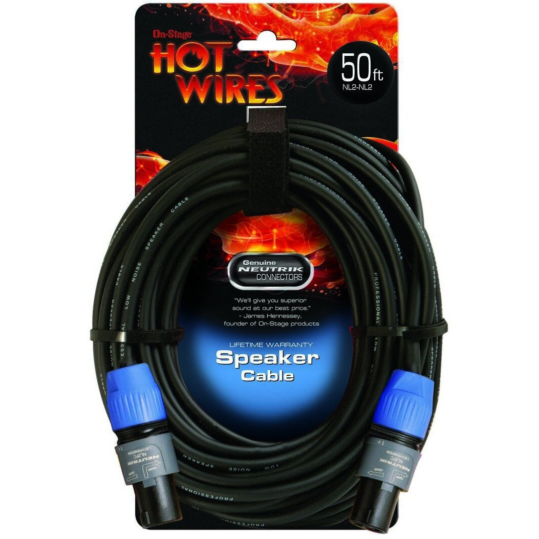 Hot Wires Speakon to Speakon Speaker Cables - 50 Feet