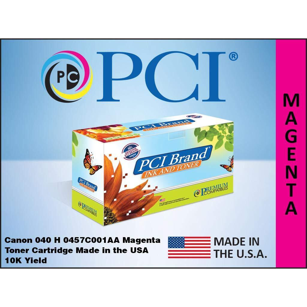 PCI Brand Remanufactured Toner Cartridge Replacement for Canon 0457C001AA Magenta Toner Cartridge 10K Yield