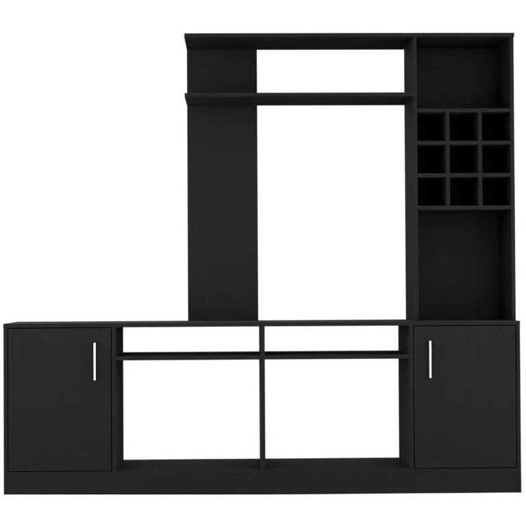 HomeRoots Stylish Black Television Entertainment Center