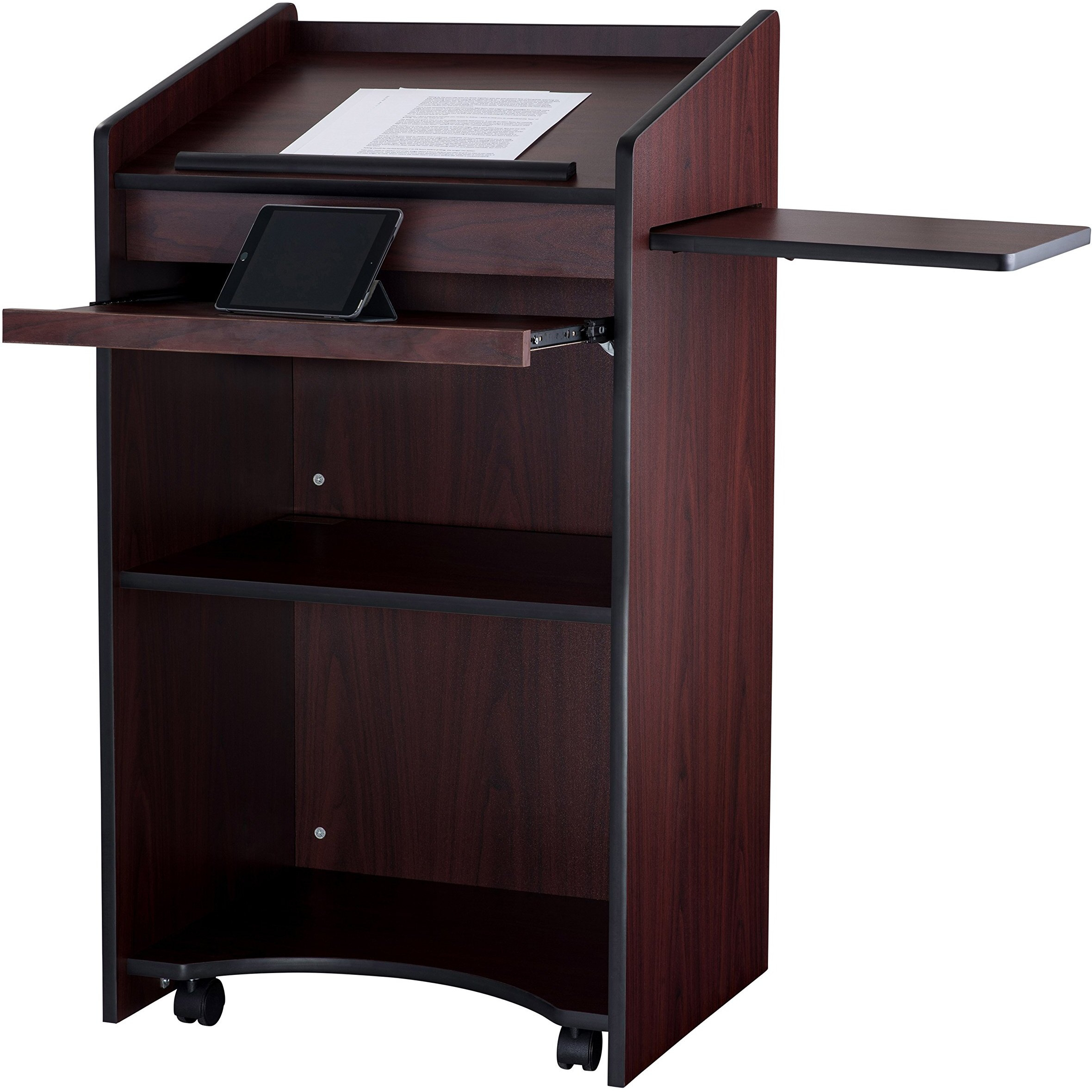 Oklahoma Sound Aristocrat Floor Lectern, Mahogany