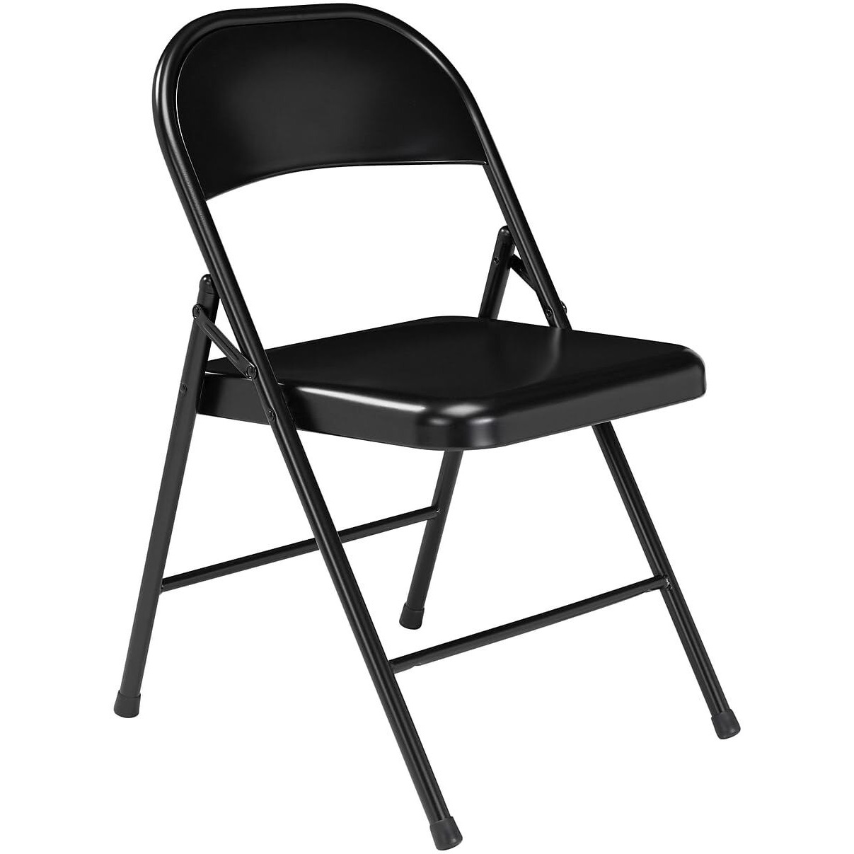 National Public Seating Commercialine Steel Folding Chair [Set of 4] Color Black