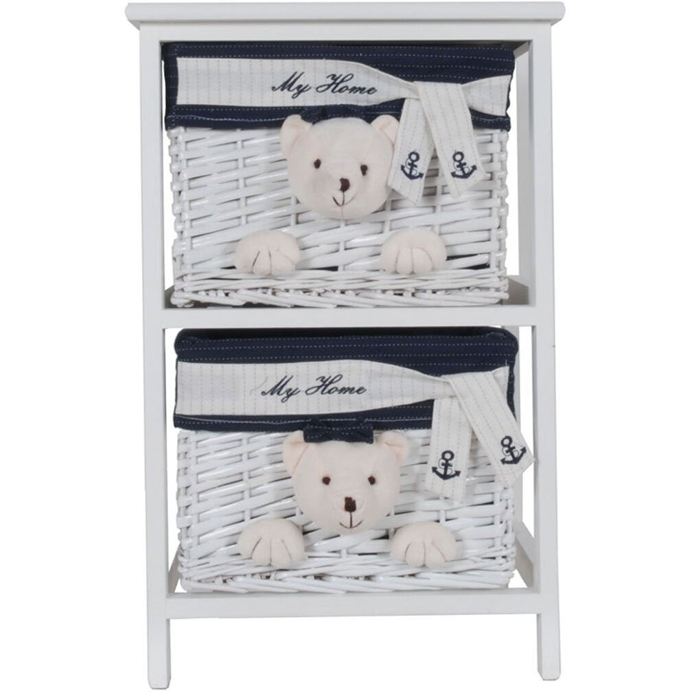 Anne Home Portable 2 Drawers Children Storage, One Size, Multi