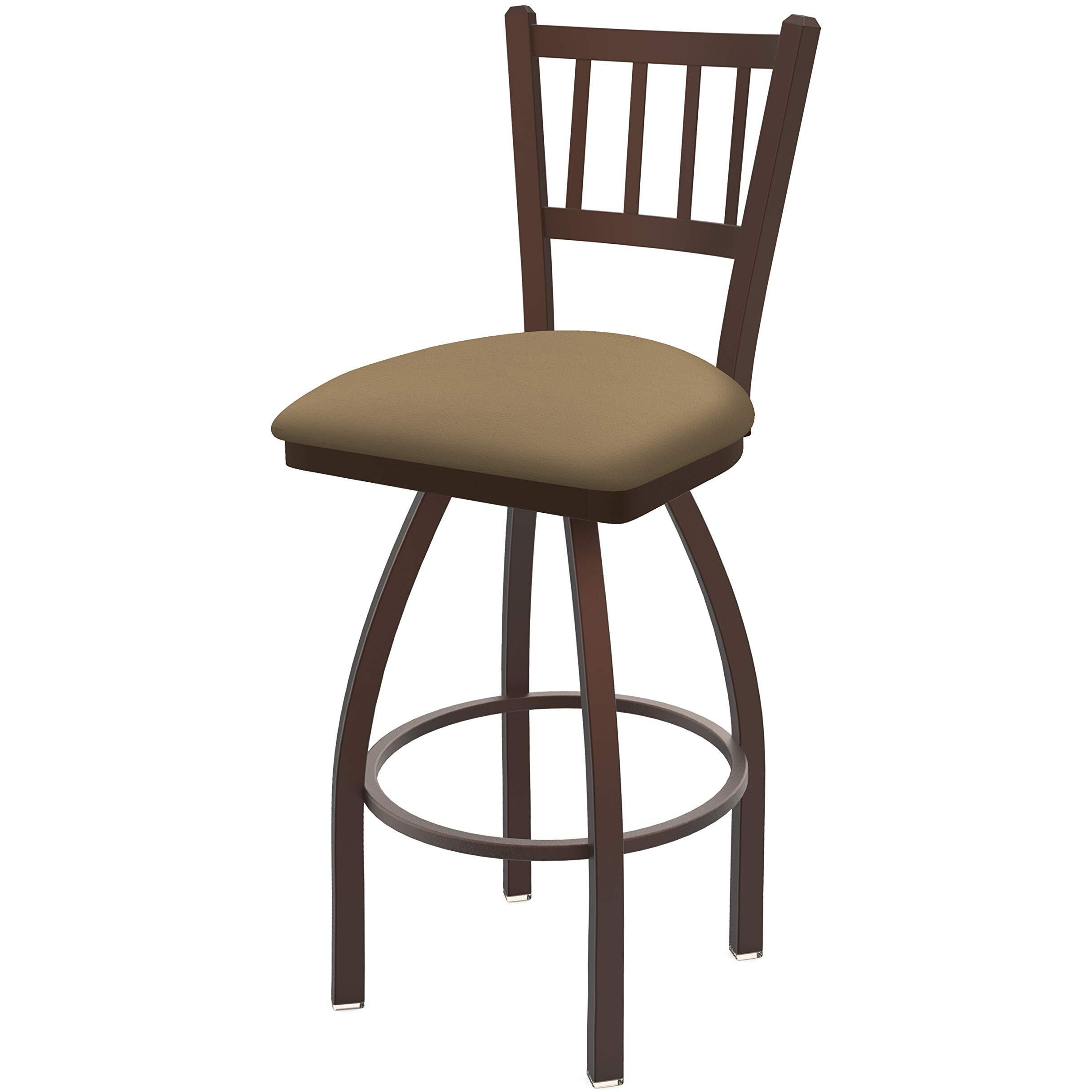 810 Contessa 25" Swivel Counter Stool with Bronze Finish and Canter Sand Seat