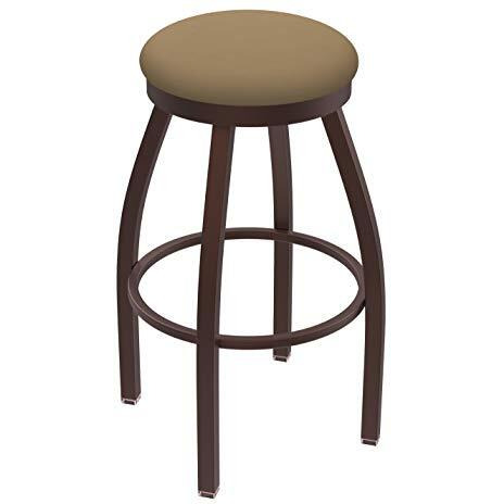 802 Misha 25" Swivel Counter Stool with Bronze Finish and Canter Sand Seat