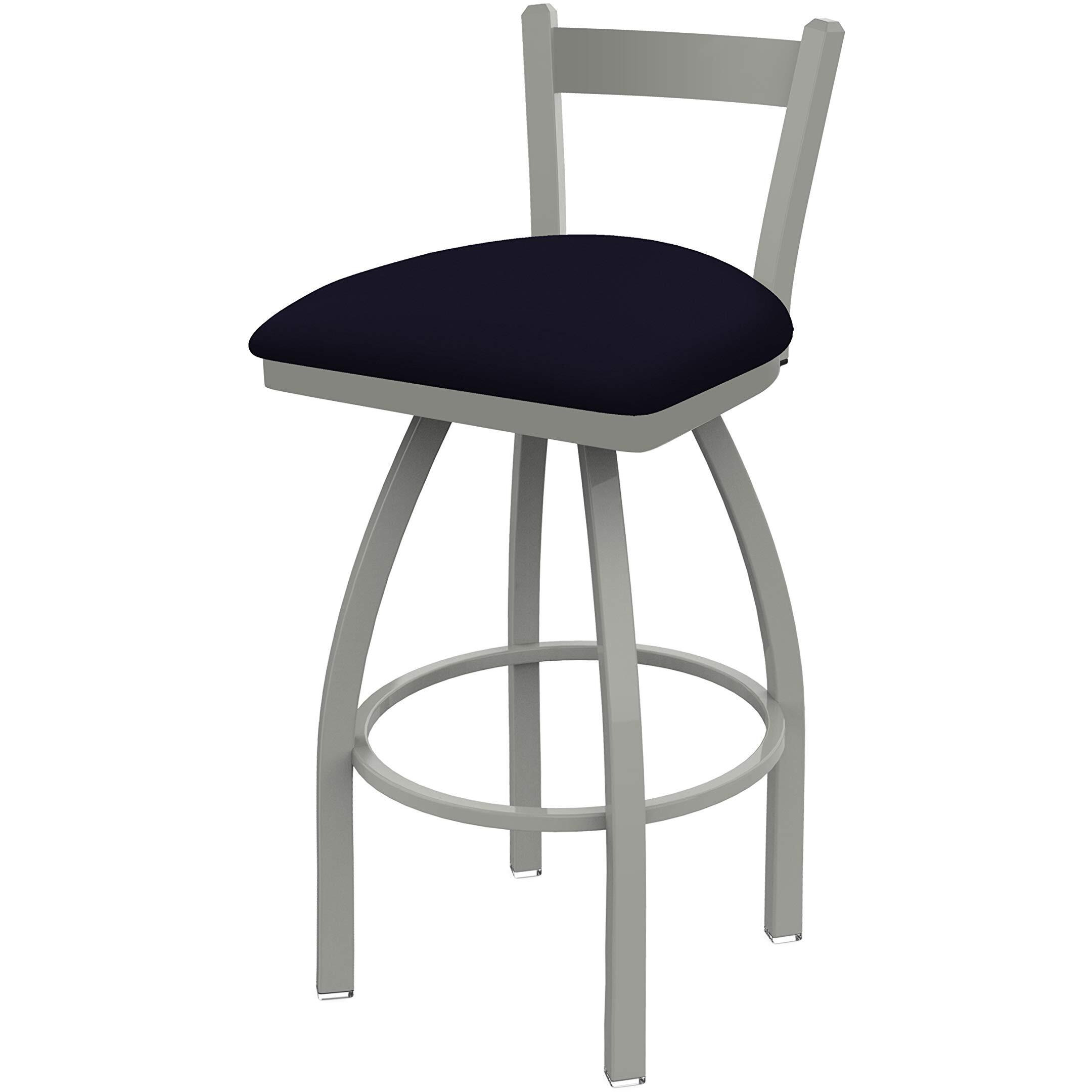 821 Catalina 25" Low Back Swivel Counter Stool with Anodized Nickel Finish and Canter Twilight Seat