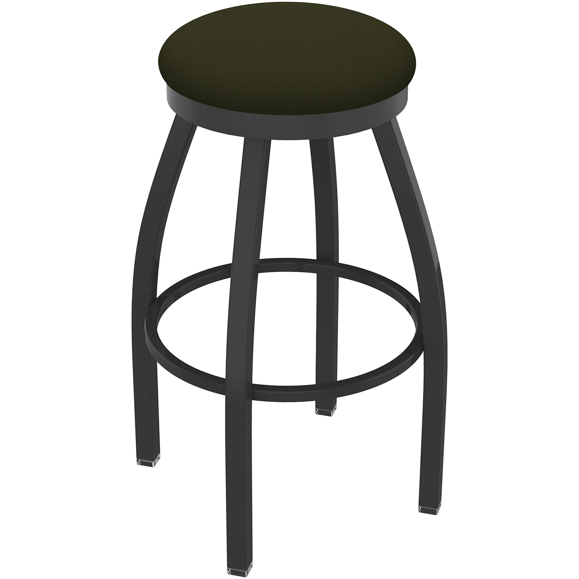 802 Misha 25" Swivel Counter Stool with Pewter Finish and Canter Pine Seat