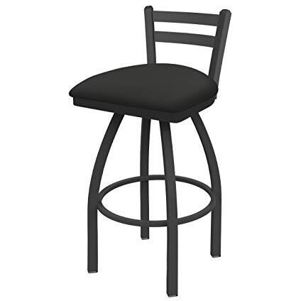 411 Jackie 25" Low Back Swivel Counter Stool with Pewter Finish and Canter Iron Seat