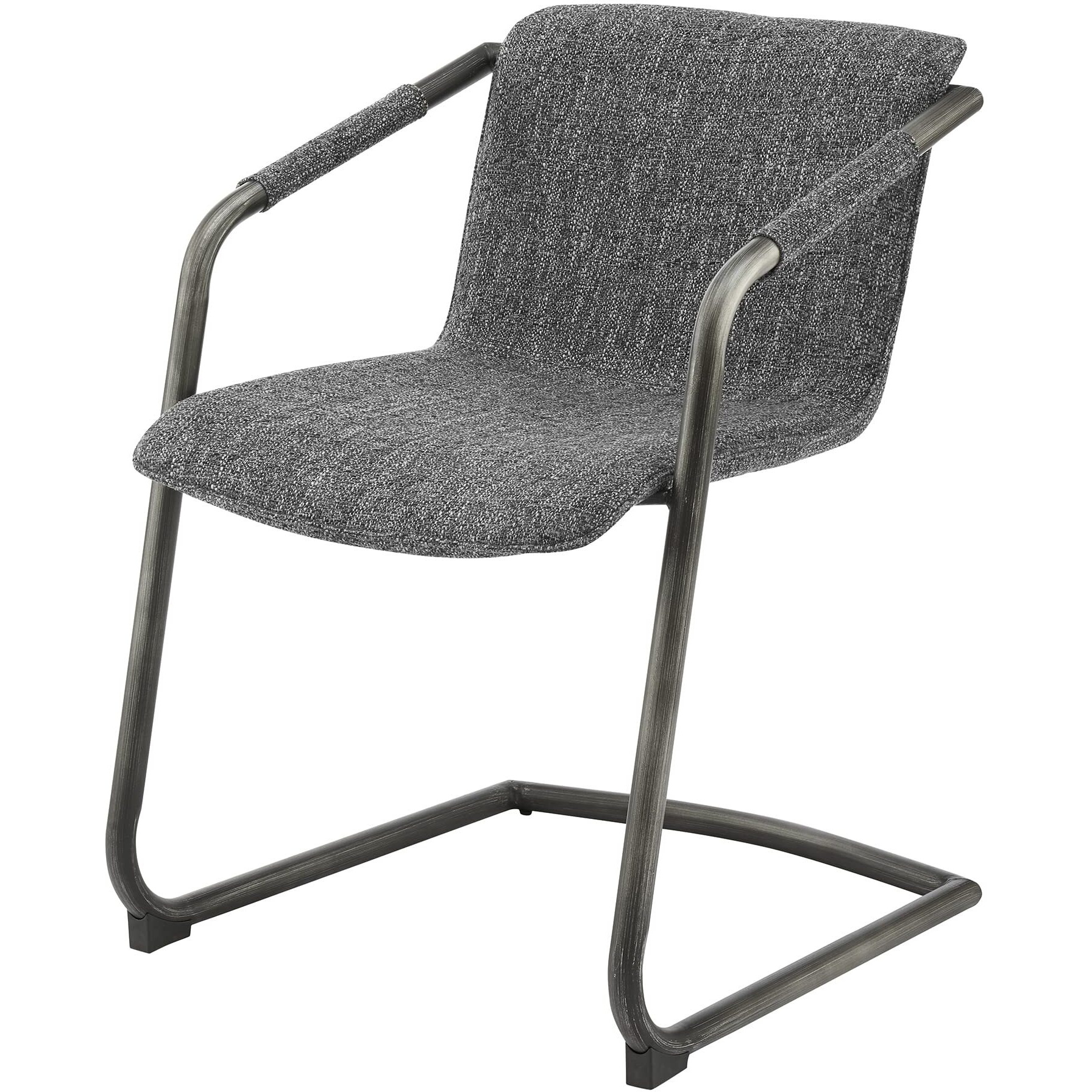 npd furniture and more Indy Fabric Side, Blazer Dark Gray (Set of 2) Dining Chair