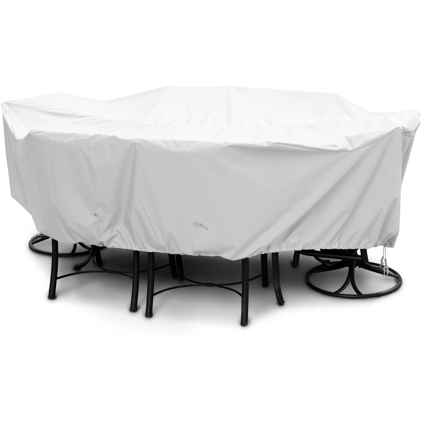 KoverRoos Weathermax 11362 Large High Back Dining Set Cover, 112 by 88 by 36-Inch, White