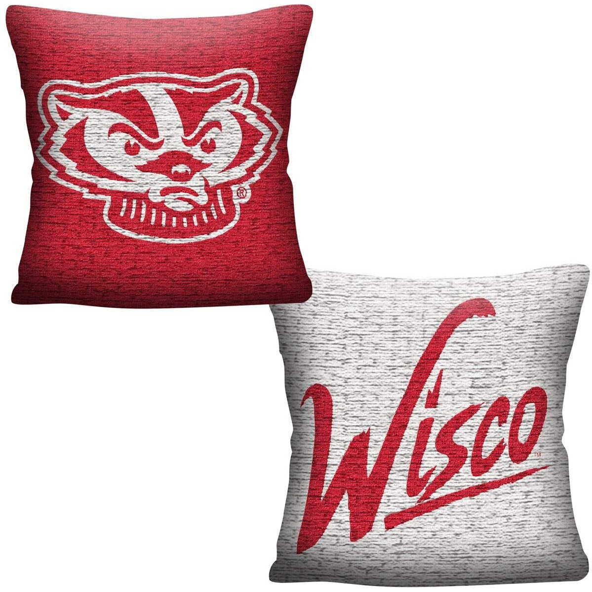 The Northwest Company Wisconsin Badgers Invert Woven Pillow