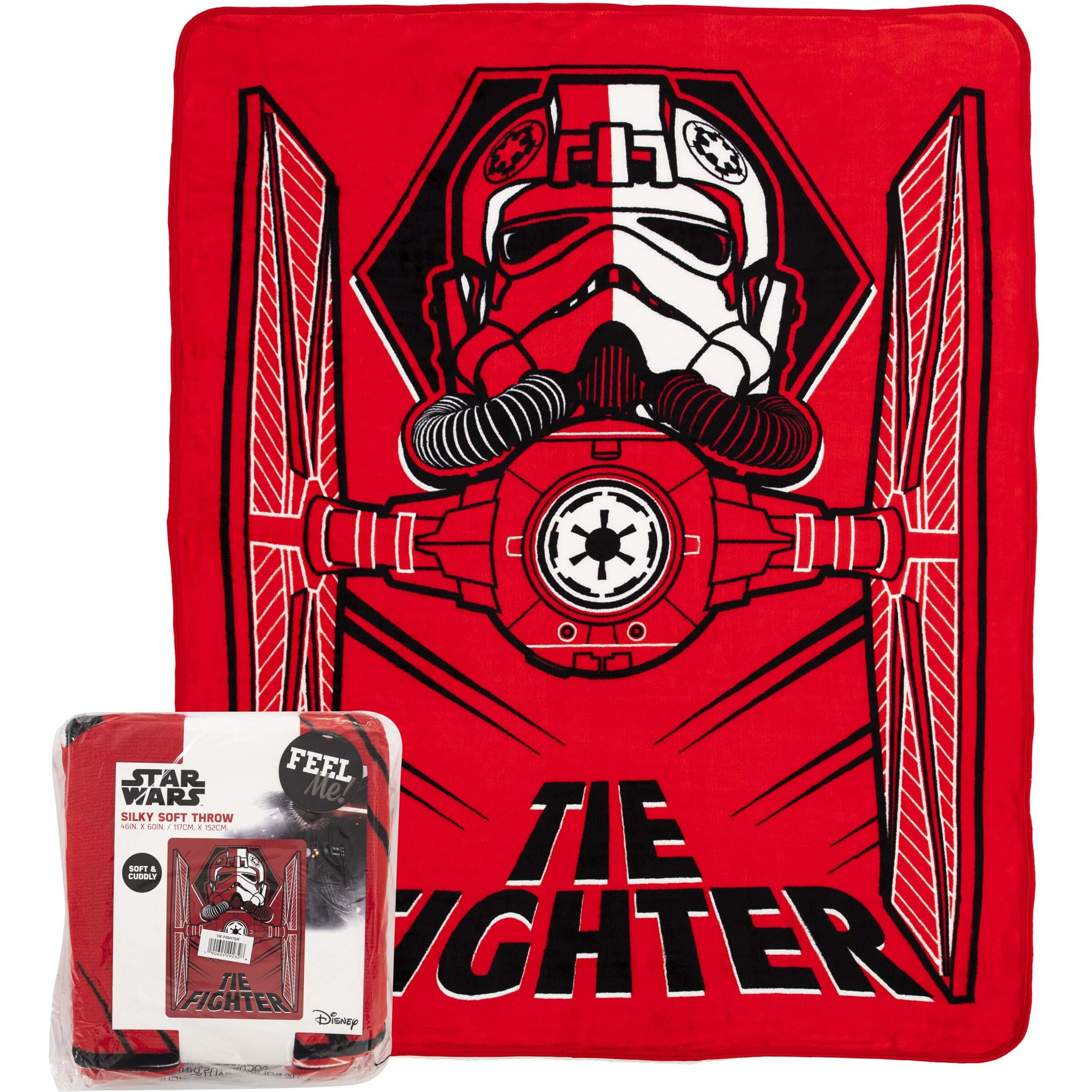 Northwest Star Wars Silk Touch Throw Blanket, 46" x 60", Tie Fighter