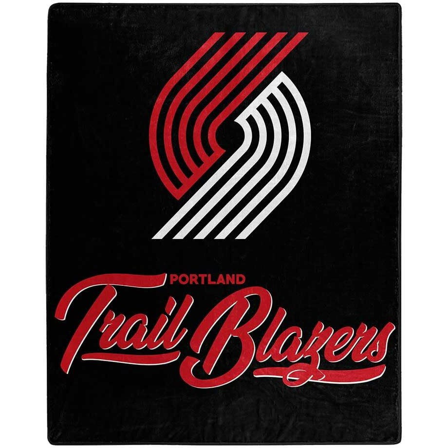 Northwest NBA Portland Trail Blazers Unisex-Adult Raschel Throw Blanket, 50" x 60", Signature