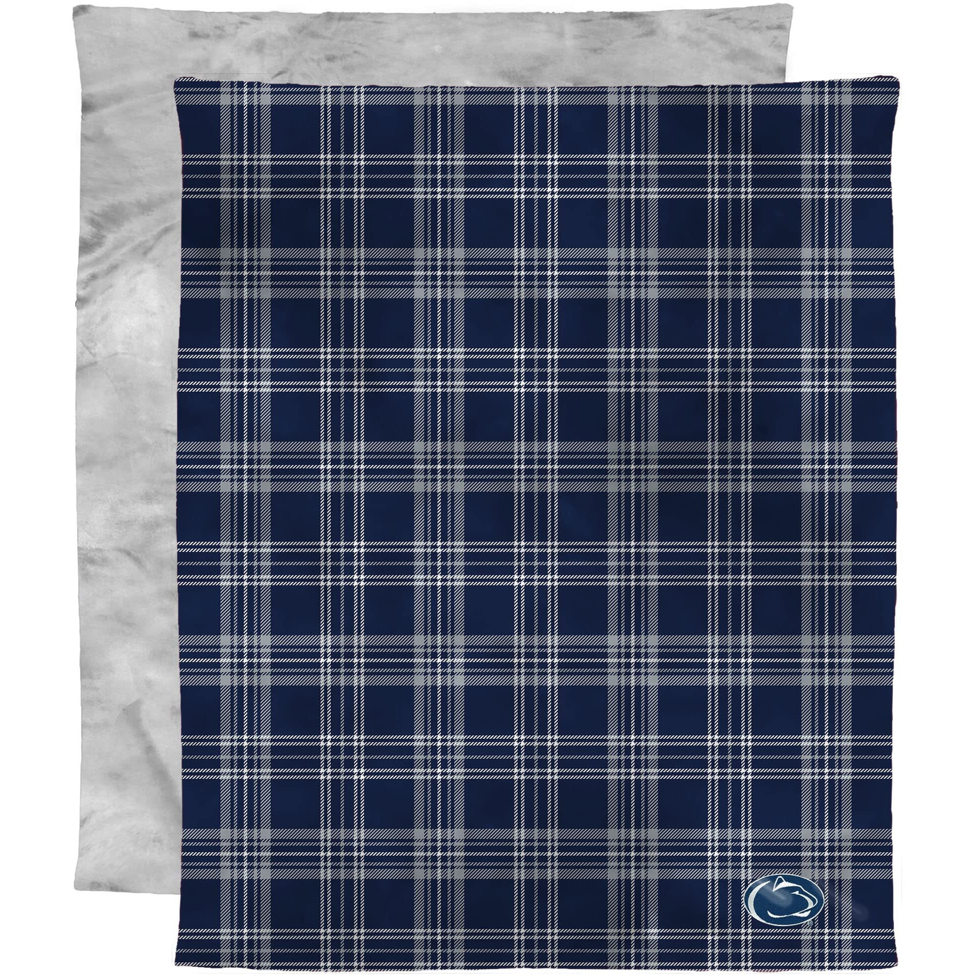 Northwest NCAA Penn State Nittany Lions Micro Mink Plush Fleece Throw Blanket, 48" x 60", Team Colors