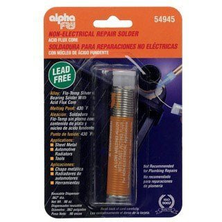 Alpha Fry AM54945 Flo-Temp Acid Core Solder & Dispenser