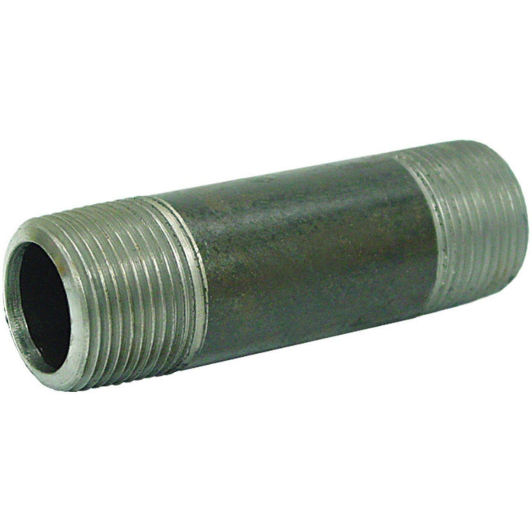 Ace 1/2 in. Dia. x 1/2 in. Dia. x 4 in. L MPT To MPT Schedule 40 Galvanized Steel Pipe Nipple