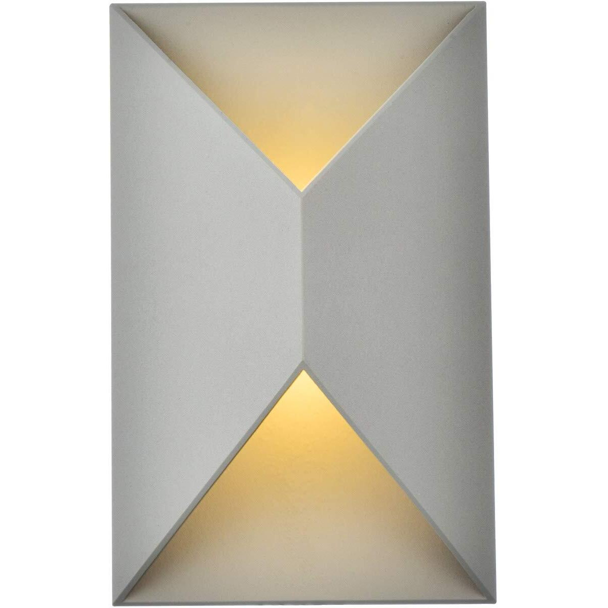 Living District Modern Home Decorative Raine Integrated LED Wall Sconce in Silver