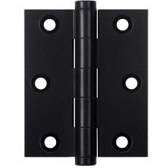 3 x 2.5 in. Screen Door Hinge- Black - Solid