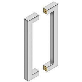 12 in. Contemporary Back to Back Pull Brushed Stainless